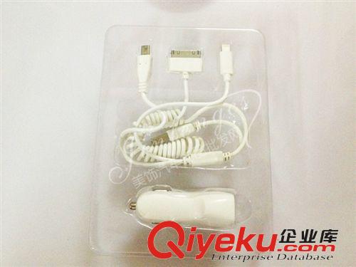 工廠批發 5v1AUSB車載充 一分三充電套裝手機車載充電器雙USB原始圖片3
