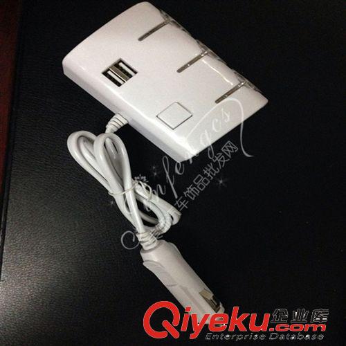車載點煙器式一拖三車載充電器帶開關(guān)2USB大功率分配器原始圖片2