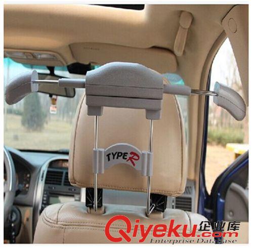 車載衣架可伸縮衣服架 車用衣服掛鉤衣掛 不銹鋼汽車座椅涼晾衣架原始圖片3