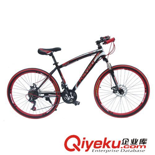 tj26寸21速K200彩配刀圈雙碟剎變速山地自行車 學生山地車 批發原始圖片2