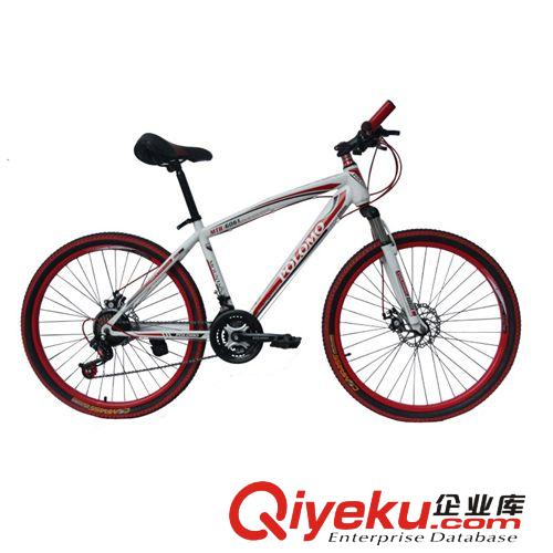 tj26寸21速K200彩配刀圈雙碟剎變速山地自行車 學生山地車 批發原始圖片3