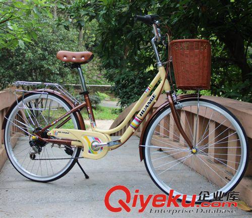 廠家直銷新款皇捷變速公主車學生車淑女車休閑健身一體自行車原始圖片2