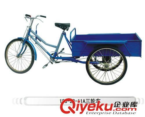 人力三輪車 載重300斤加厚黃圈車 老年人代步 拉貨三輪自行車原始圖片3