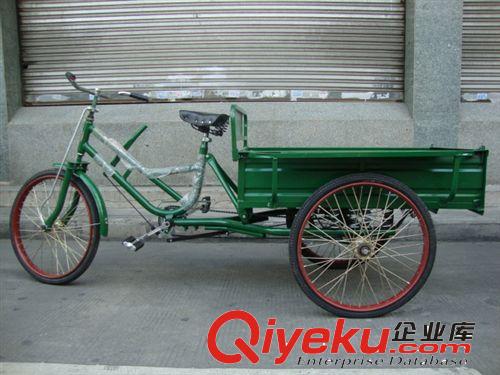 人力三輪車 載重300斤加厚黃圈車 老年人代步 拉貨三輪自行車