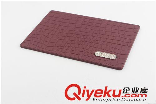 2013{zx1}款車用高級帶鉆車標防滑墊 鱷魚紋內飾品大眾奔馳寶馬原始圖片3