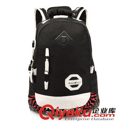 雪原zp雙肩包女韓版潮背包學院風男學生書包大容量休閑旅行潮包原始圖片2