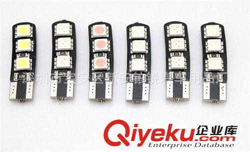 廠家直銷汽車LED T10-5050-4SMD 帶無極 解碼功能