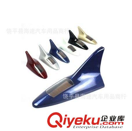 新款汽車太陽能爆閃燈鯊魚鰭天線 防追尾燈 吸頂燈汽車天線燈6led