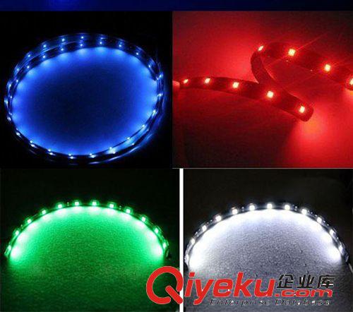 LED貼片燈帶12V 15SMD3528柔性軟燈條 汽車裝飾燈條30cm-1210燈帶原始圖片2