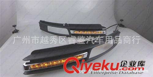 包郵 奧迪A6L日行燈 專用改裝 包圍前杠燈霧燈配件LED日間行車燈