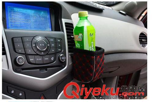 汽車用品批發 出風口車內垃圾桶 白線車載雜物箱 方形置物桶 批發原始圖片2