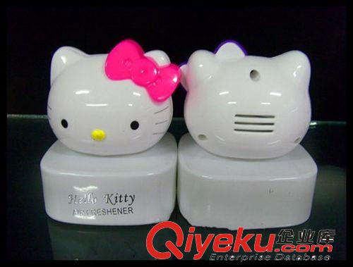 卡通香水時尚KT貓車載gd香水座 新款hello kitty香水座香水瓶原始圖片2