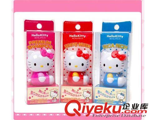 可愛貓Hello Kitty汽車香水風口 凱蒂貓卡通車載空調出風口香水原始圖片2