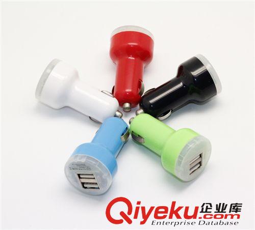 車載手機充電器 迷你雙usb車載充電器 奶嘴充電器 2.1A蘋果充電器原始圖片2