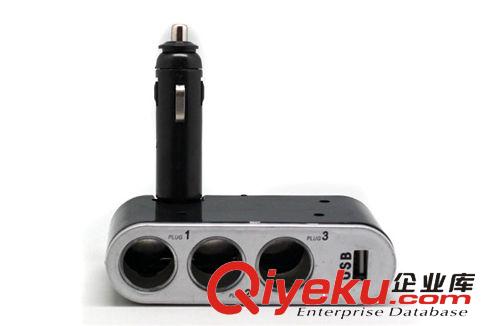 汽車點煙器 車載一拖三轉(zhuǎn)換器 車載充電器一分三點煙器 wf-0100原始圖片2