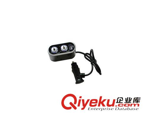 0305點煙器 帶開關 一分二點煙器 汽車一拖二轉換器 車載充電器原始圖片2