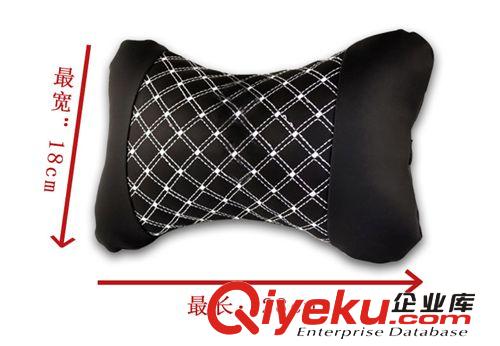 紅酒骨頭枕精致超纖皮 汽車頭枕靠枕 骨頭護頸枕汽車用品 一對價原始圖片3