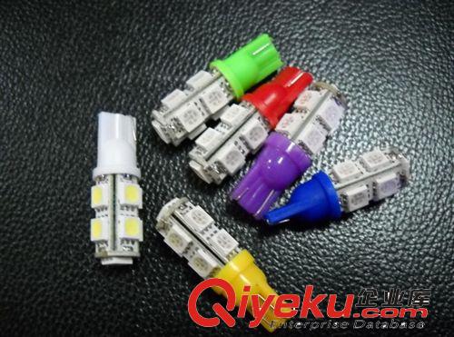 t10-9led燈5050示寬燈 LED高亮示寬燈牌照燈 T10-5050-9燈 側門燈原始圖片2