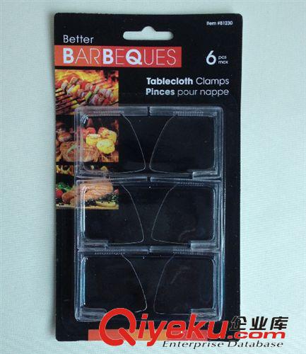 供應廠家直銷6PC臺布夾 桌布夾 BBQ燒烤用品 餐巾夾圈原始圖片2