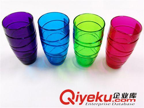 供應(yīng)塑料PS螺紋杯 塑料啤酒杯 飲料杯 果汁杯 牙刷杯 可樂杯原始圖片3