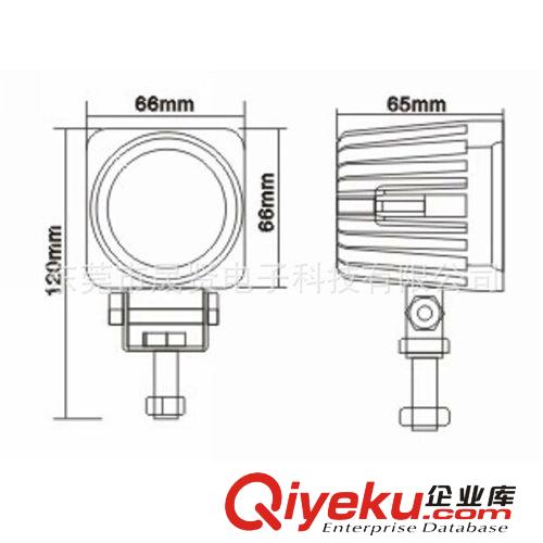 {zx1}電動車 汽車用12V 48V 60V 10w大功率CREE芯片LED工作燈 射燈原始圖片2