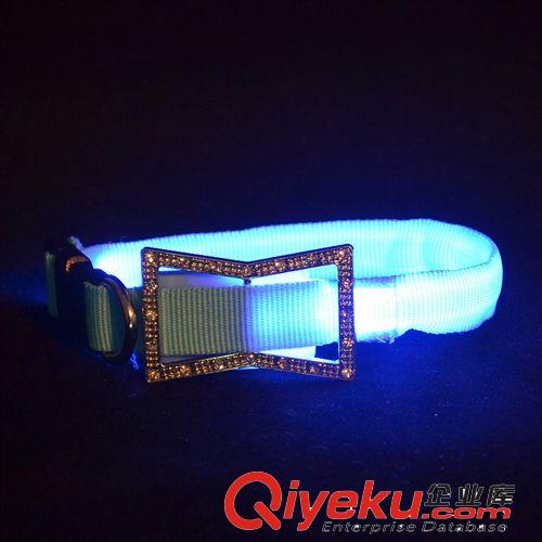 晶格項圈 純色發(fā)光寵物項圈 LED狗狗項圈 寵物夜光項圈頸圈 批發(fā)