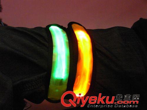 led晶格發光臂帶 運動安全反光手腕帶 騎行戶外用品批發廠家直銷原始圖片2