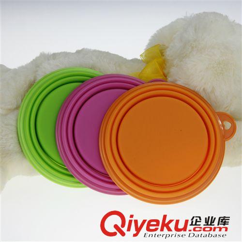 廠家直銷 狗狗碗食盆食具 折疊硅膠寵物碗 寵物用品現貨供應原始圖片2