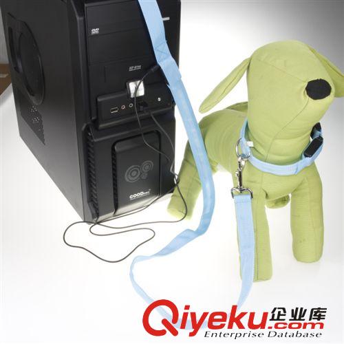 批發寵物尼龍反光牽引繩 頸帶式狗狗牽引帶 發光狗繩 狗鏈原始圖片3
