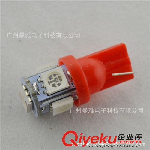 T10 5SMD 5頭 汽車led 示寬燈/儀表燈/閱讀燈/牌照燈 W5W原始圖片3