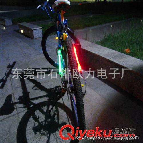 高檔自行車夜行LED警示棒 山地車LED發(fā)光閃光棒 銀光棒原始圖片2