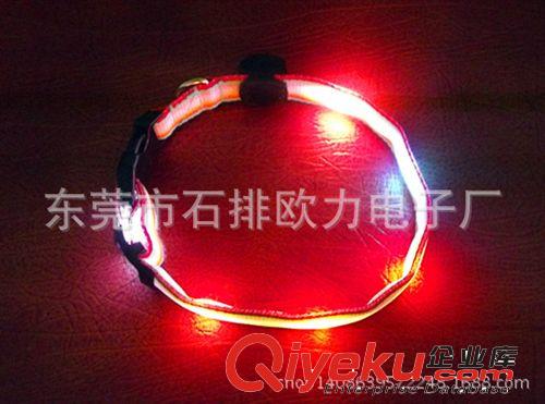 生產(chǎn)廠家直銷歐美 夜晚遛狗必備 LED發(fā)光閃光牽引帶 狗狗用品