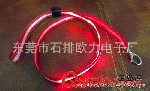 生產(chǎn)廠家直銷歐美 夜晚遛狗必備 LED發(fā)光閃光牽引帶 狗狗用品