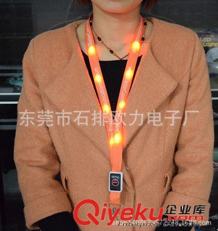滌綸LED織帶 發光閃光掛帶 熱轉印做圖 圣誕節 狂歡節熱銷產品原始圖片3