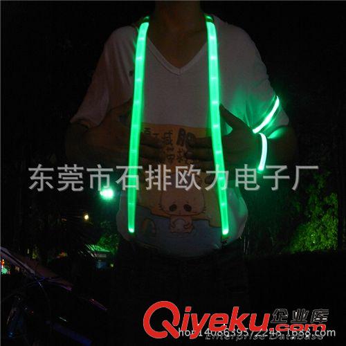 廠家直銷LED發(fā)光閃光織帶背帶 美國背帶