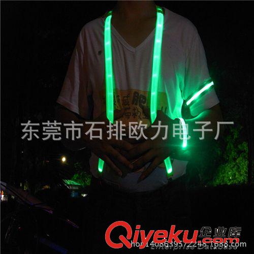 廠家直銷LED發(fā)光閃光織帶背帶 美國背帶