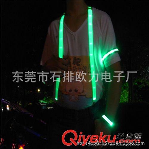 廠家直銷LED發(fā)光閃光織帶背帶 美國背帶