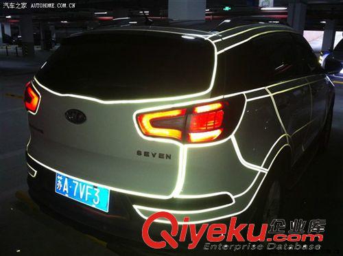 廠家直銷(xiāo)超強(qiáng)3M反光條 汽車(chē)警示反光貼 夜光裝飾條 車(chē)身反光條原始圖片2