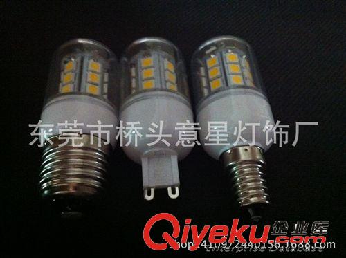 意星銷(xiāo)售  e27-e14-g9-gu10 18smd 5050 led玉米燈/水晶 裝飾照明原始圖片3