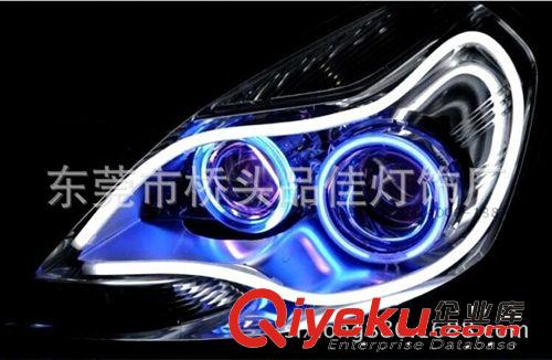 汽車改裝 60CM/大燈裝飾 導(dǎo)光條 淚眼燈 眉眼燈 軟燈條