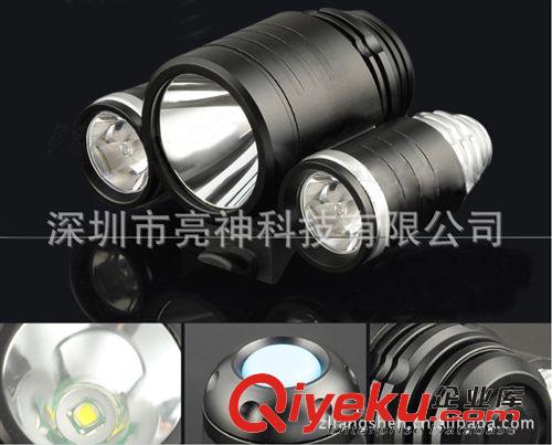 熱銷推薦 CREE T6+2*R5 LED頭燈 自行車燈 夜騎自行車燈 戶外頭燈