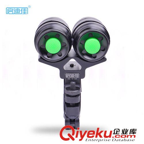 啟迪佳 Q22 新款雙頭T6led強光山地自行車前燈 夜騎單車裝備頭燈