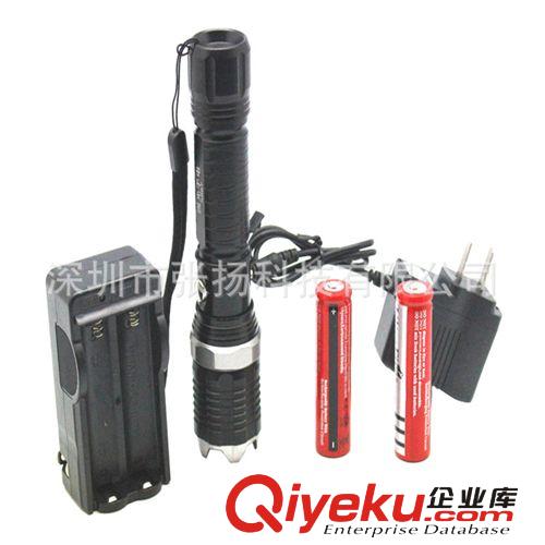 CREE XML-T6 1000流明強(qiáng)光手電筒LED大功率強(qiáng)光直充調(diào)焦距手電筒原始圖片3