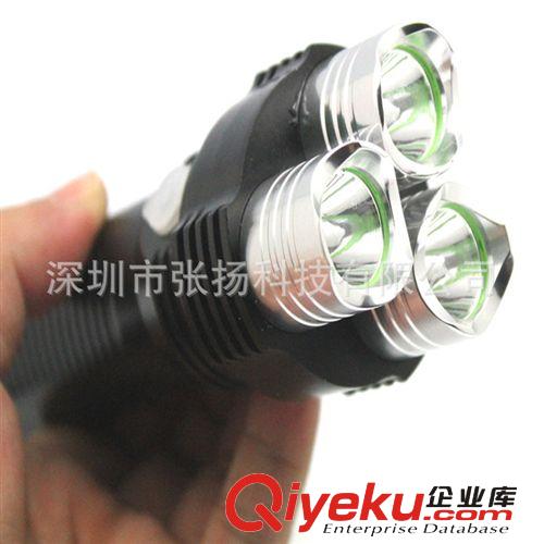 3*CREE多功能26650手電筒強光直充3000流明LED強光大功率手電筒原始圖片2