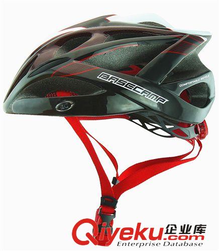 貝斯卡一體成型防蟲騎行頭盔山地車自行車單車裝備 大小可調帶燈原始圖片2