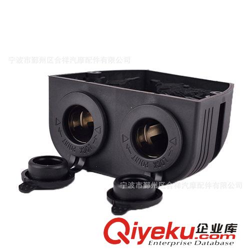 新品車用雙點煙器插座 防水防款手機充電插座 敞篷式12-24V通用