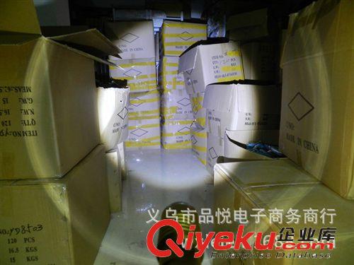 強光手電筒 led手電機械無極變焦 防水手電筒帶手機充電功能原始圖片3