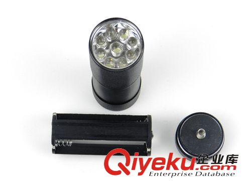 花紋9LED 鋁合金迷你強光小手電 禮品手電筒 義烏廠家直原始圖片2