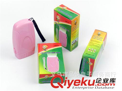 新款 塑料led手電筒 BS強(qiáng)光家用3AAA電池電筒 可以印刷公司LOGO原始圖片2