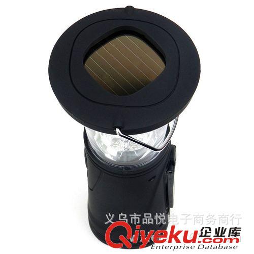 6LED太陽能野營燈 也可以手搖發(fā)電多功能 野營燈帳篷燈露營燈原始圖片2